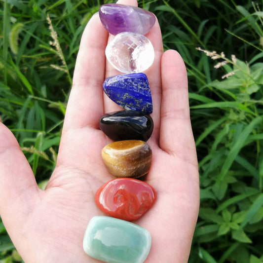 7pcs Natural Crystal Energy Stone Set